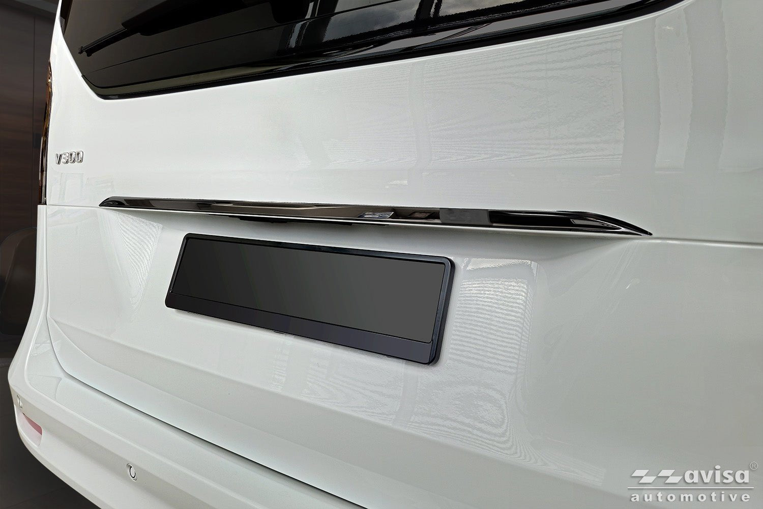Bakluckelist Mercedes V Class W447/ Vito III/ Marco Polo 2014–2019, facelift 2019–2024, facelift 2024+ – Spegelblank svart | AVISA - Carlevel AB - Bakluckelist
