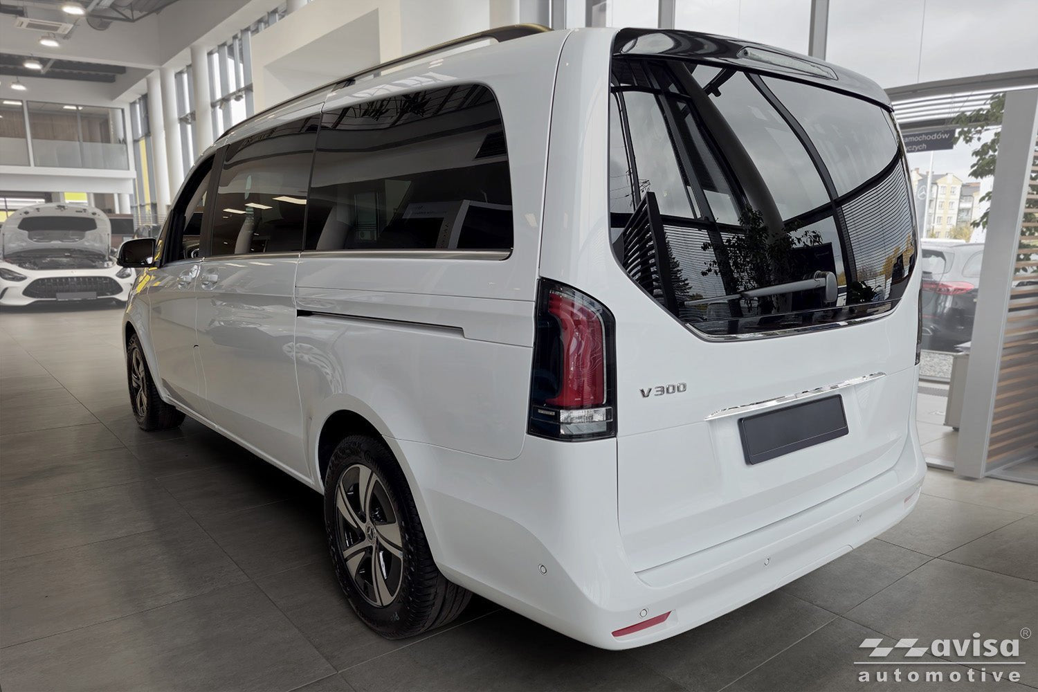 Bakluckelist Mercedes V Class W447/ Vito III/ Marco Polo 2014–2019, facelift 2019–2024, facelift 2024+ – Spegelpolerat silver | AVISA - Carlevel AB - Bakluckelist