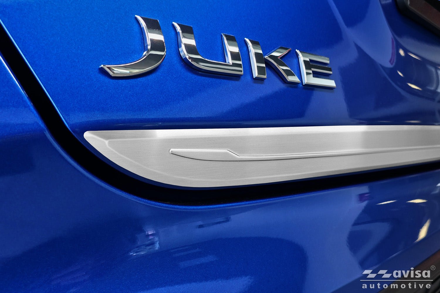 Bakluckelist Nissan Juke II 2019+ – Silver satin | AVISA - Carlevel AB - Bakluckelist