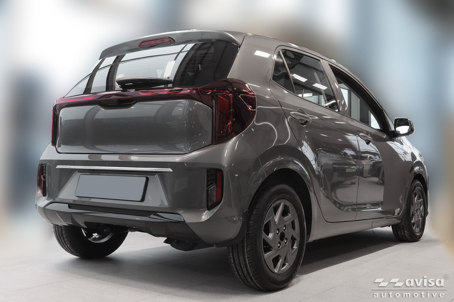 Bakluckelist Picanto III facelift 2024+ – Silver satin | AVISA - Carlevel AB - Bakluckelist