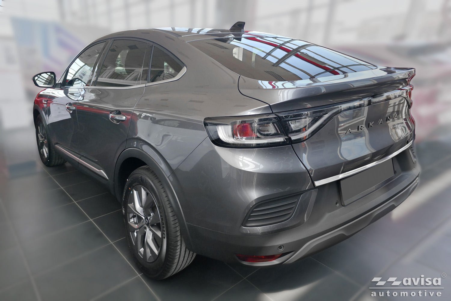 Bakluckelist Renault Arkana 2020+ – Silver satin | AVISA - Carlevel AB - Bakluckelist