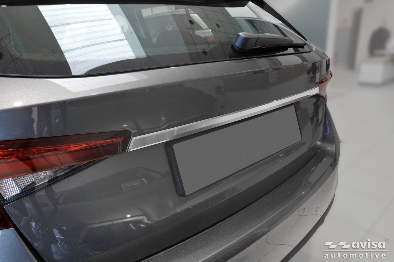 Bakluckelist Skoda Fabia IV 2021+ – Silver satin | AVISA - Carlevel AB - Bakluckelist
