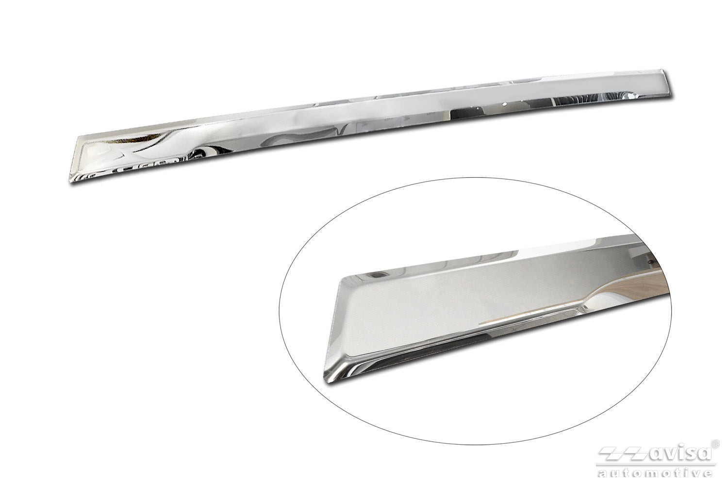 Bakluckelist Skoda Fabia IV 2021+ – Spegelpolerat silver | AVISA - Carlevel AB - Bakluckelist