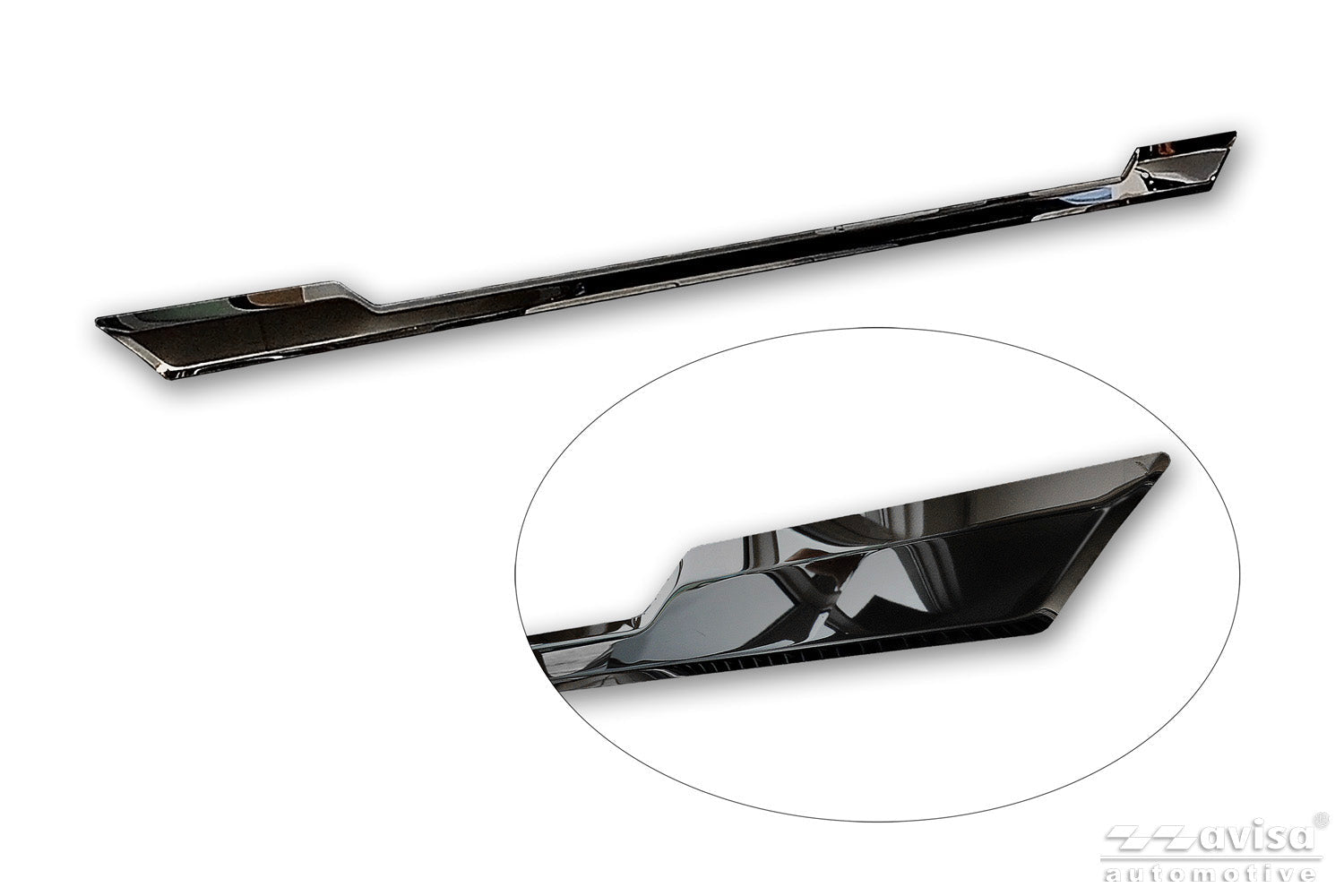 Bakluckelist Skoda Kamiq 2019+24, facelift 24– – Spegelblank svart | AVISA - Carlevel AB - Bakluckelist