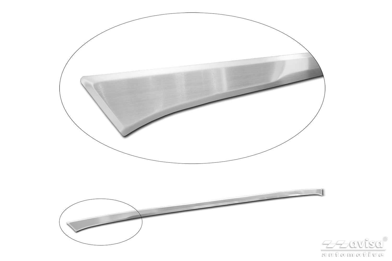 Bakluckelist Skoda Karoq facelift 2022+ – Silver satin | AVISA - Carlevel AB - Bakluckelist