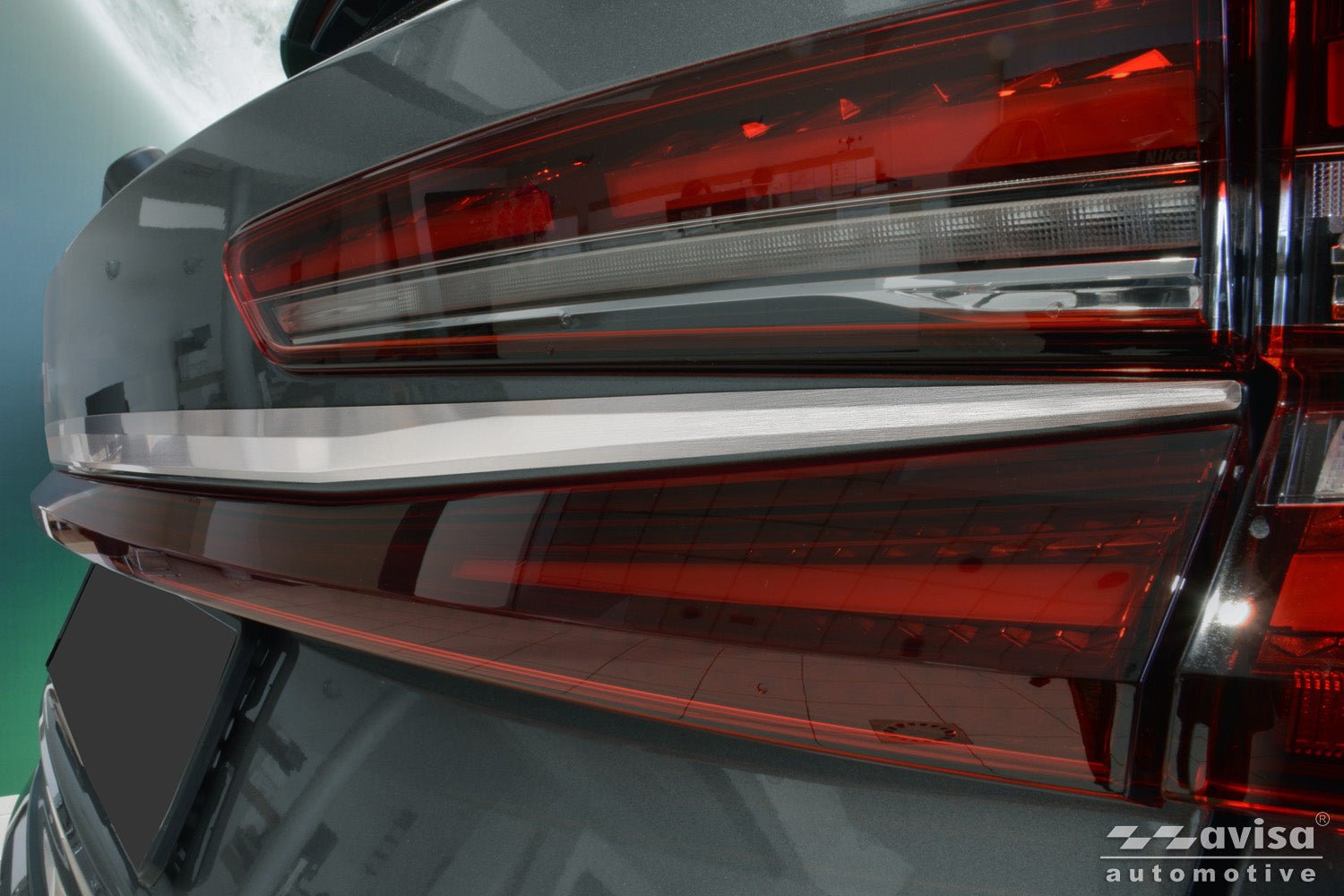 Bakluckelist Skoda Kodiaq II 2024+ – Silver satin | AVISA - Carlevel AB - Bakluckelist