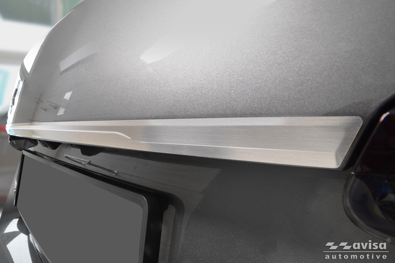 Bakluckelist Skoda Superb IV liftback 2023+ – Silver satin | AVISA - Carlevel AB - Bakluckelist