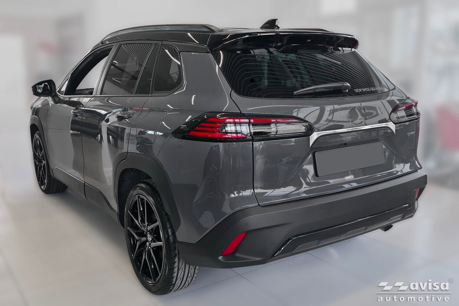Bakluckelist Toyota Corolla Cross (XG1TJ) 2022–2025, facelift 2025+ – Silver satin | AVISA - Carlevel AB - Bakluckelist