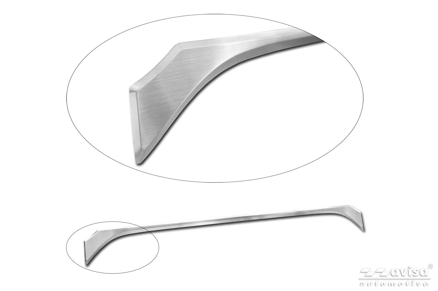 Bakluckelist Toyota Corolla Cross (XG1TJ) 2022–2025, facelift 2025+ – Silver satin | AVISA - Carlevel AB - Bakluckelist