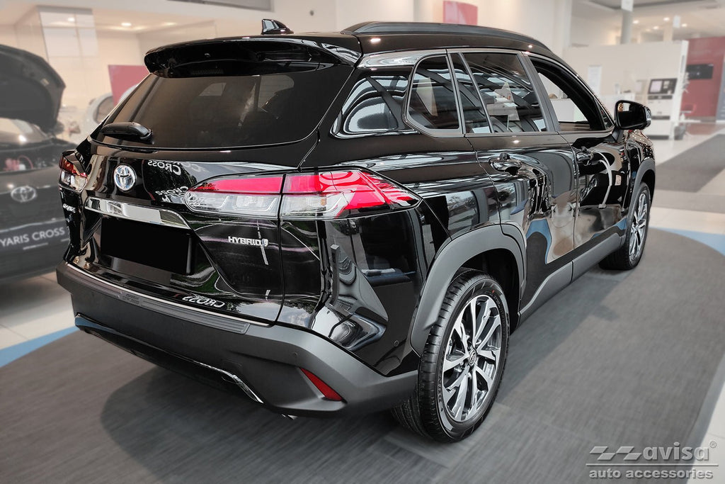 Bakluckelist Toyota Corolla Cross (XG1TJ) 2022–2025, facelift 2025+ Spegelpolerat silver | AVISA - Carlevel AB - Bakluckelist