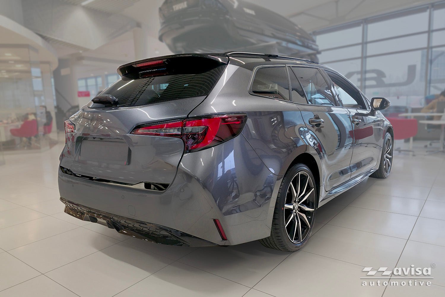 Bakluckelist Toyota Corolla XII Touring Sports 2018+/ GR Sport 2018+ – Spegelblank svart (2/51120) | AVISA - Carlevel AB - Bakluckelist