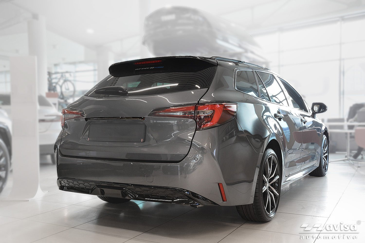Bakluckelist Toyota Corolla XII Touring Sports 2018+/ GR Sport 2018+ – Spegelblank svart (2/51210) | AVISA - Carlevel AB - Bakluckelist