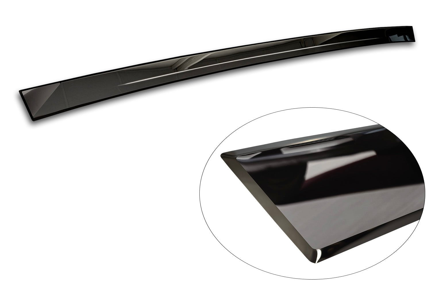 Bakluckelist Toyota Land Cruiser (J25) 2024+ – Spegelblank svart | AVISA - Carlevel AB - Bakluckelist