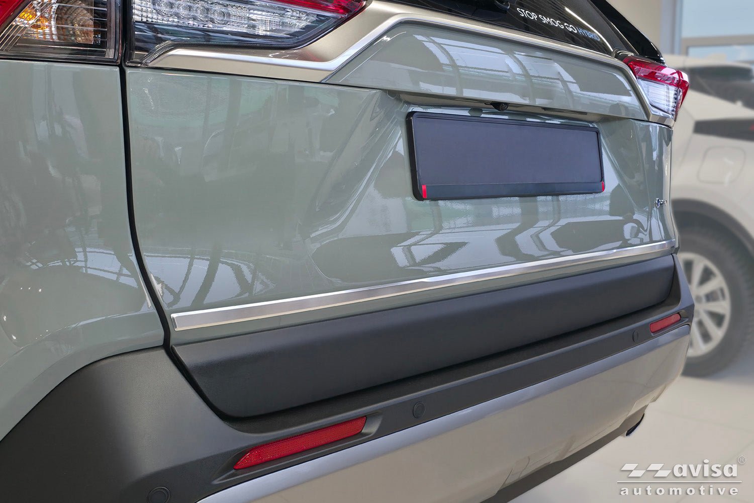 Bakluckelist Toyota RAV4 V generation/ Hybrid 2018+ ( fits version PHEV GR ) – Silver satin | AVISA - Carlevel AB - Bakluckelist