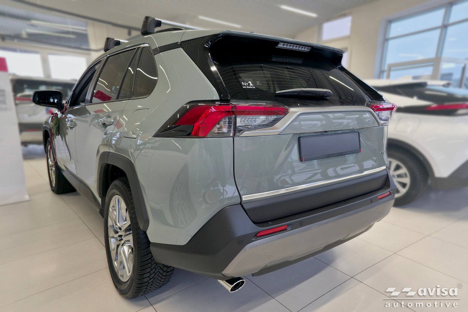 Bakluckelist Toyota RAV4 V generation/ Hybrid 2018+ ( fits version PHEV GR ) – Silver satin | AVISA - Carlevel AB - Bakluckelist