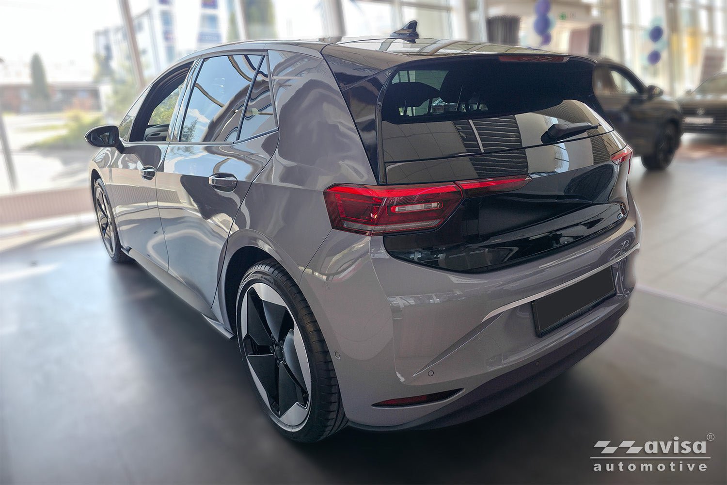 Bakluckelist Volkswagen ID 3 2019–2023, facelift 2023+ – Silver satin | AVISA - Carlevel AB - Bakluckelist