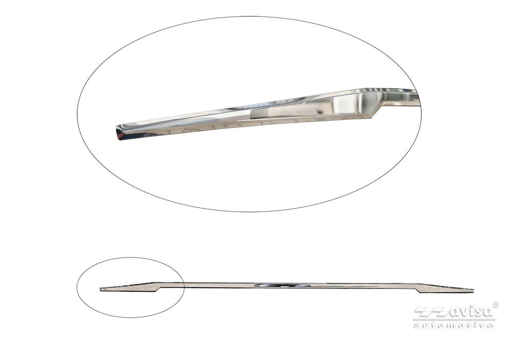 Bakluckelist Volkswagen ID 4 2020+ – Spegelpolerat silver | AVISA - Carlevel AB - Bakluckelist