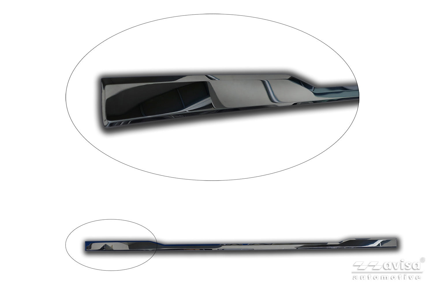 Bakluckelist Volkswagen ID Buzz 2022+ – Spegelblank svart | AVISA - Carlevel AB - Bakluckelist