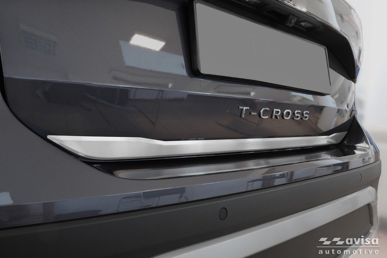 Bakluckelist Volkswagen T-Cross 2018–2024, facelift 2024+ – Silver satin (2/36125) | AVISA - Carlevel AB - Bakluckelist