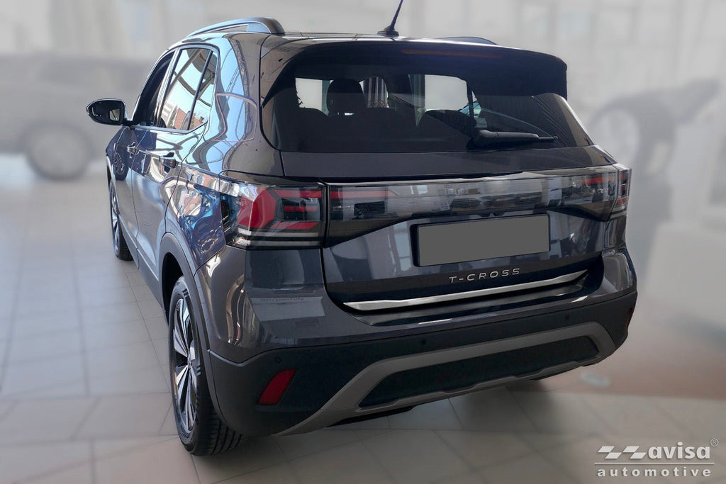 Bakluckelist Volkswagen T-Cross 2018–2024, facelift 2024+ – Silver satin (2/36125) | AVISA - Carlevel AB - Bakluckelist
