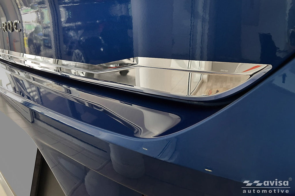 Bakluckelist Volkswagen T-Roc Cabrio 2017–2022. facelift 2022–2025 – Spegelpolerat silver | AVISA - Carlevel AB - Bakluckelist