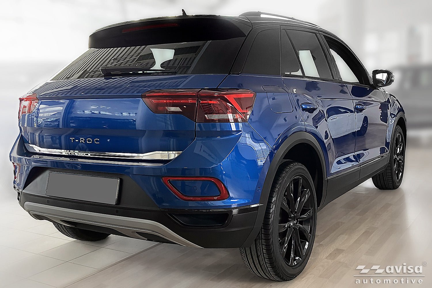 Bakluckelist Volkswagen T-Roc Cabrio 2017–2022. facelift 2022–2025 – Spegelpolerat silver | AVISA - Carlevel AB - Bakluckelist