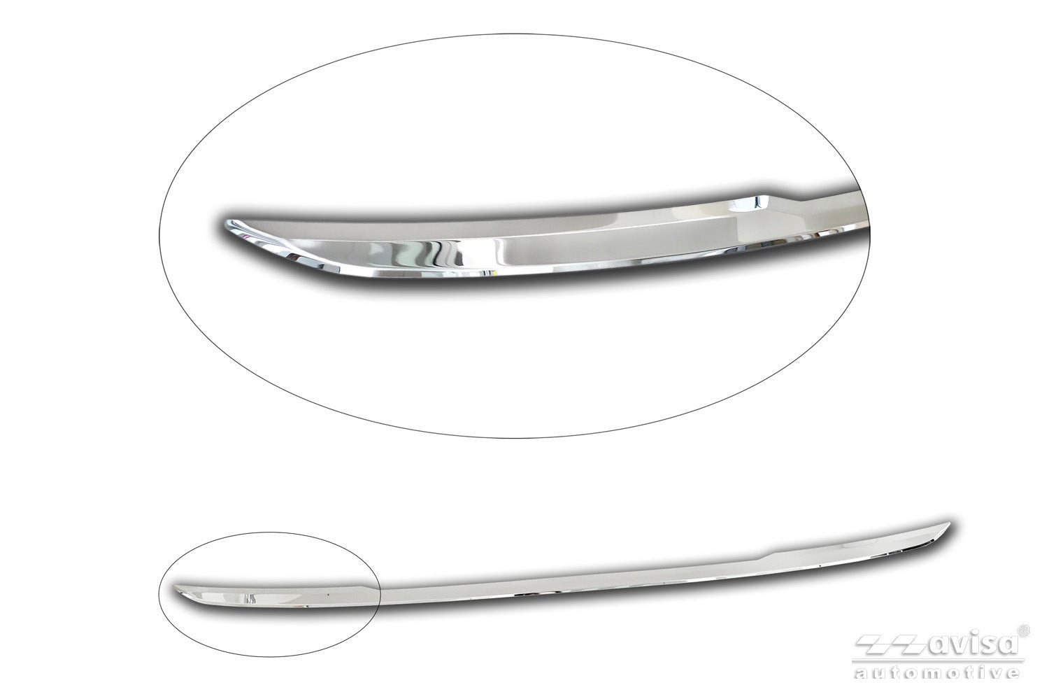 Bakluckelist Volkswagen Taigo 2021+ – Spegelpolerat silver | AVISA - Carlevel AB - Bakluckelist