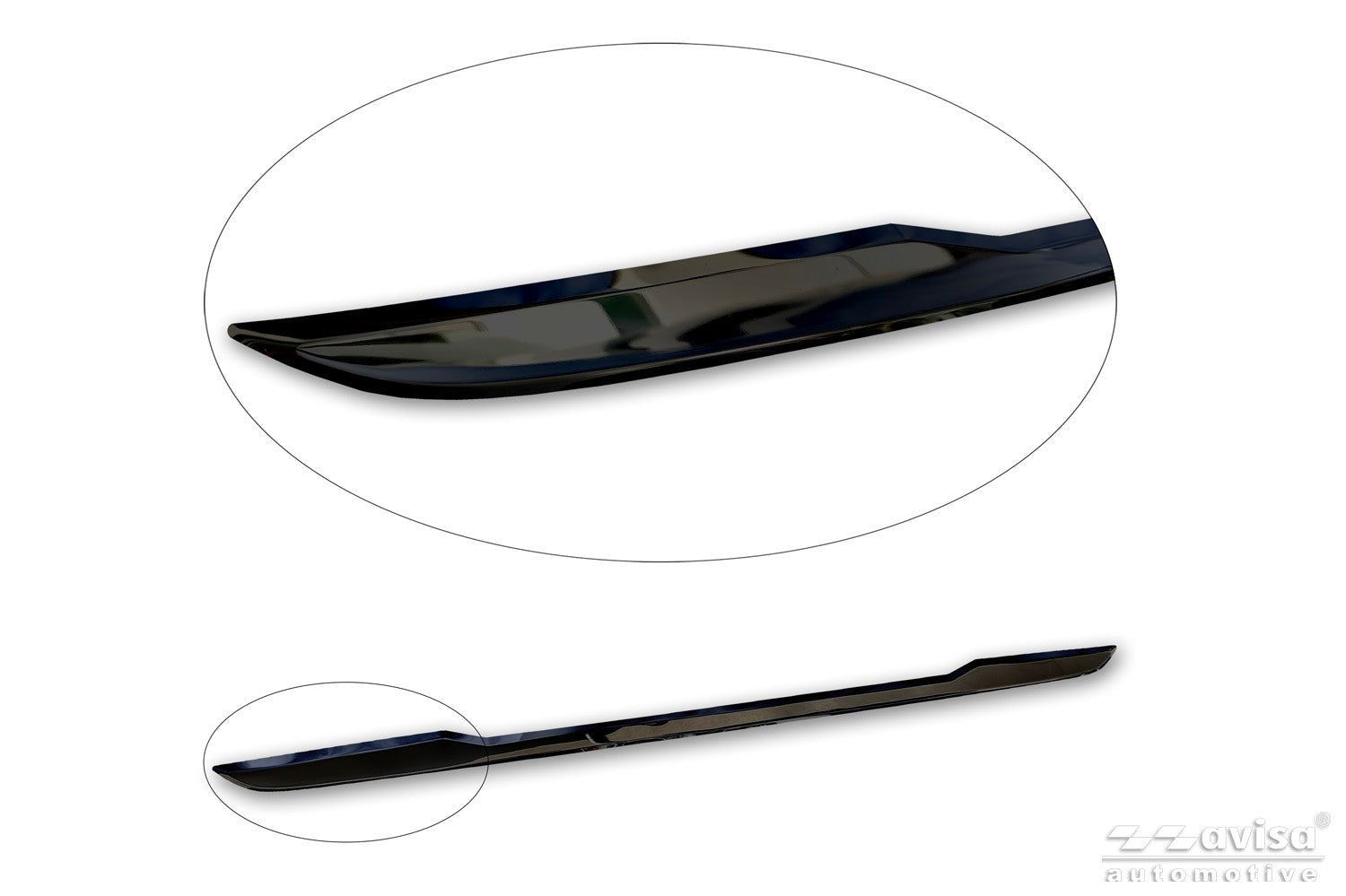 Bakluckelist Volkswagen Tayron II 2025+ – Spegelblank svart | AVISA - Carlevel AB - Bakluckelist
