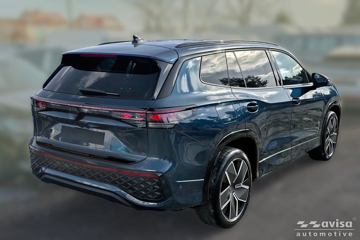 Bakluckelist Volkswagen Tayron II 2025+ – Spegelblank svart | AVISA - Carlevel AB - Bakluckelist