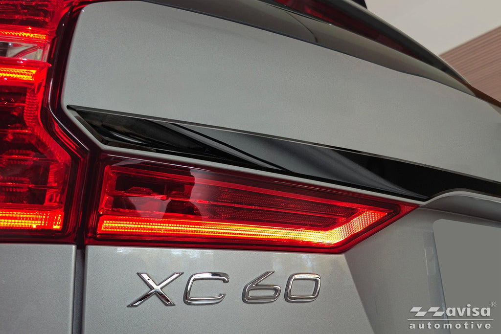 Bakluckelist Volvo XC60 II/ XC60 II R-Design 2017+facelift 2021, facelift 2021+/ Plug-In Hybrid 2019+facelift 2021… – Spegelblank svart | AVISA - Carlevel AB - Bakluckelist