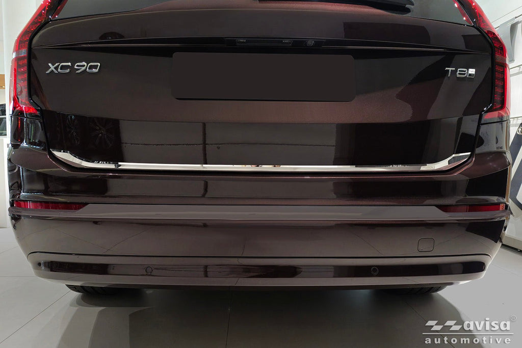 Bakluckelist Volvo XC90 II 2015–2019, facelift 2019–2024, facelift 2024+ – Spegelpolerat silver | AVISA - Carlevel AB - Bakluckelist