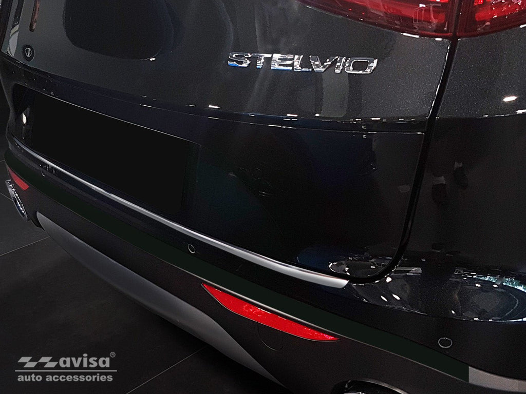 Lastskydd Alfa Romeo Stelvio 2016–2020, facelift 2020+ – Silver satin | AVISA - Carlevel AB - Lastskydd