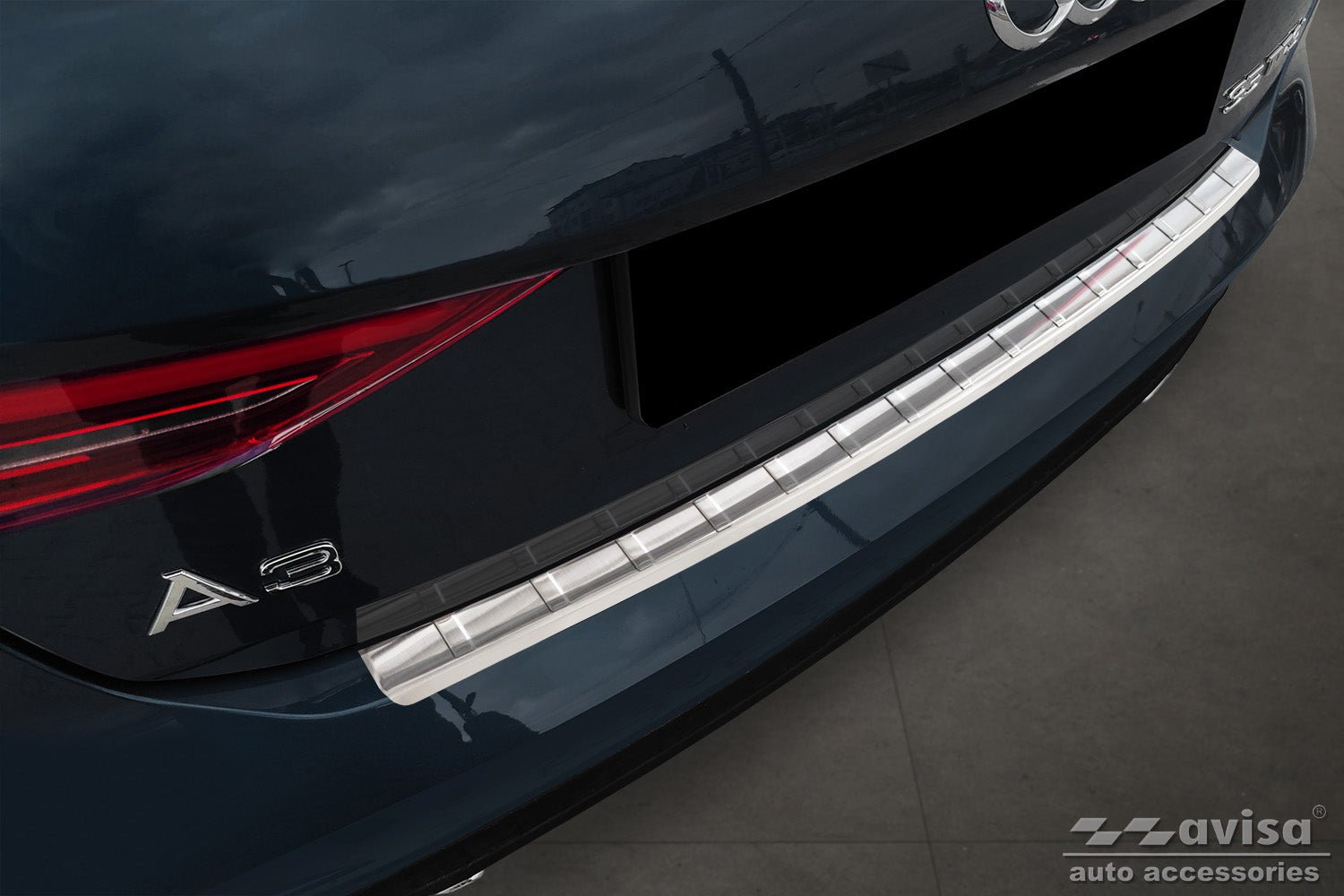 Lastskydd Audi A3 IV (8Y) Sportback S-line 2020–2024 – Silver satin | AVISA - Carlevel AB - Lastskydd