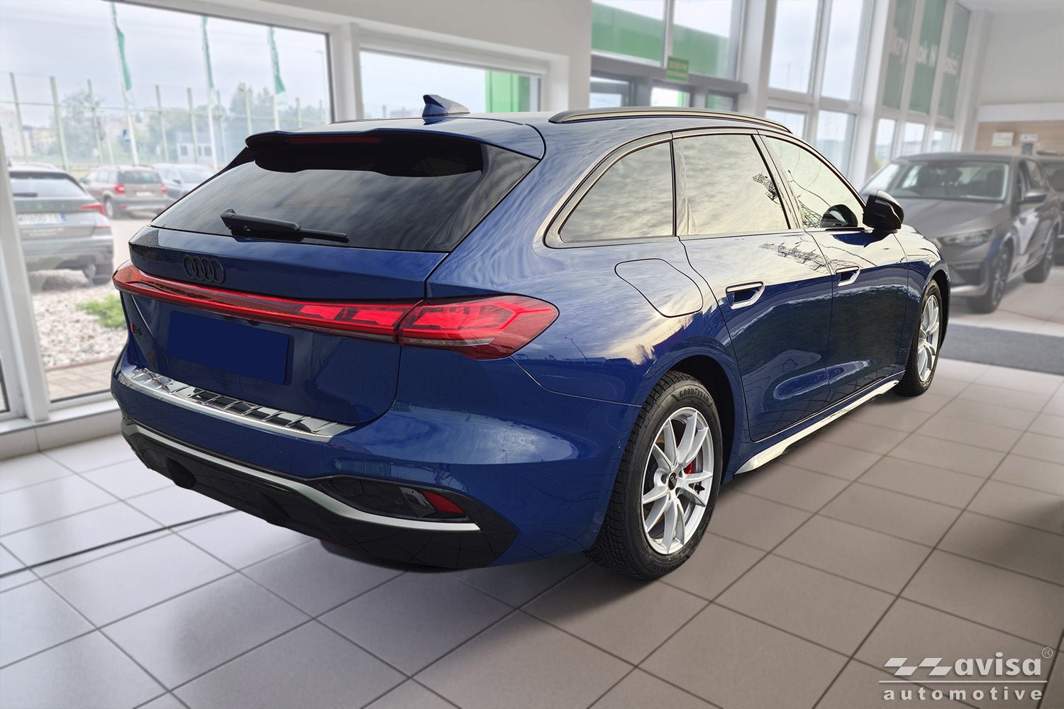 Lastskydd Audi A5 III Avant (B10) 2024+ – Silver satin | AVISA - Carlevel AB - Lastskydd