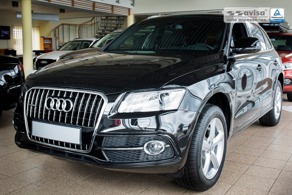 Lastskydd Audi Q5 2008–2012, facelift 2012–2016 / Audi SQ5 2013+ – Spegelpolerat silver | AVISA - Carlevel AB - Lastskydd