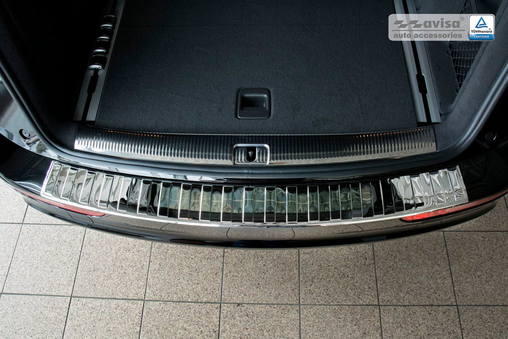 Lastskydd Audi Q5 2008–2012, facelift 2012–2016 / Audi SQ5 2013+ – Spegelpolerat silver | AVISA - Carlevel AB - Lastskydd