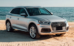 Lastskydd Audi Q5 II 2016–2020, facelift 2020–2024 – Silver satin | AVISA - Carlevel AB - Lastskydd