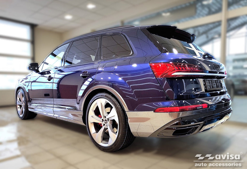 Lastskydd Audi Q7 II/ S-line 2015–2019, facelift 2019–2024 facelift 2024+ – Svart | AVISA - Carlevel AB - Lastskydd