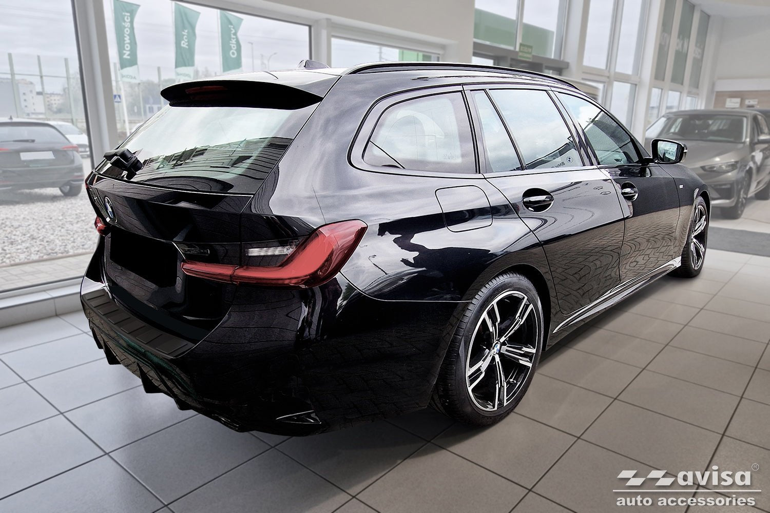 Lastskydd Black Mat BMW 3 G21 VII Touring M-paket 2022+ – Mattsvart | AVISA - Carlevel AB - Lastskydd