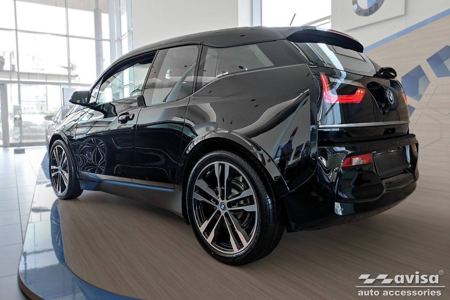 Lastskydd Black Mat BMW i3 (i 01) halvkombi 5-dörrars 2013–2017 facelift 2017–2022 – Mattsvart | AVISA - Carlevel AB - Lastskydd