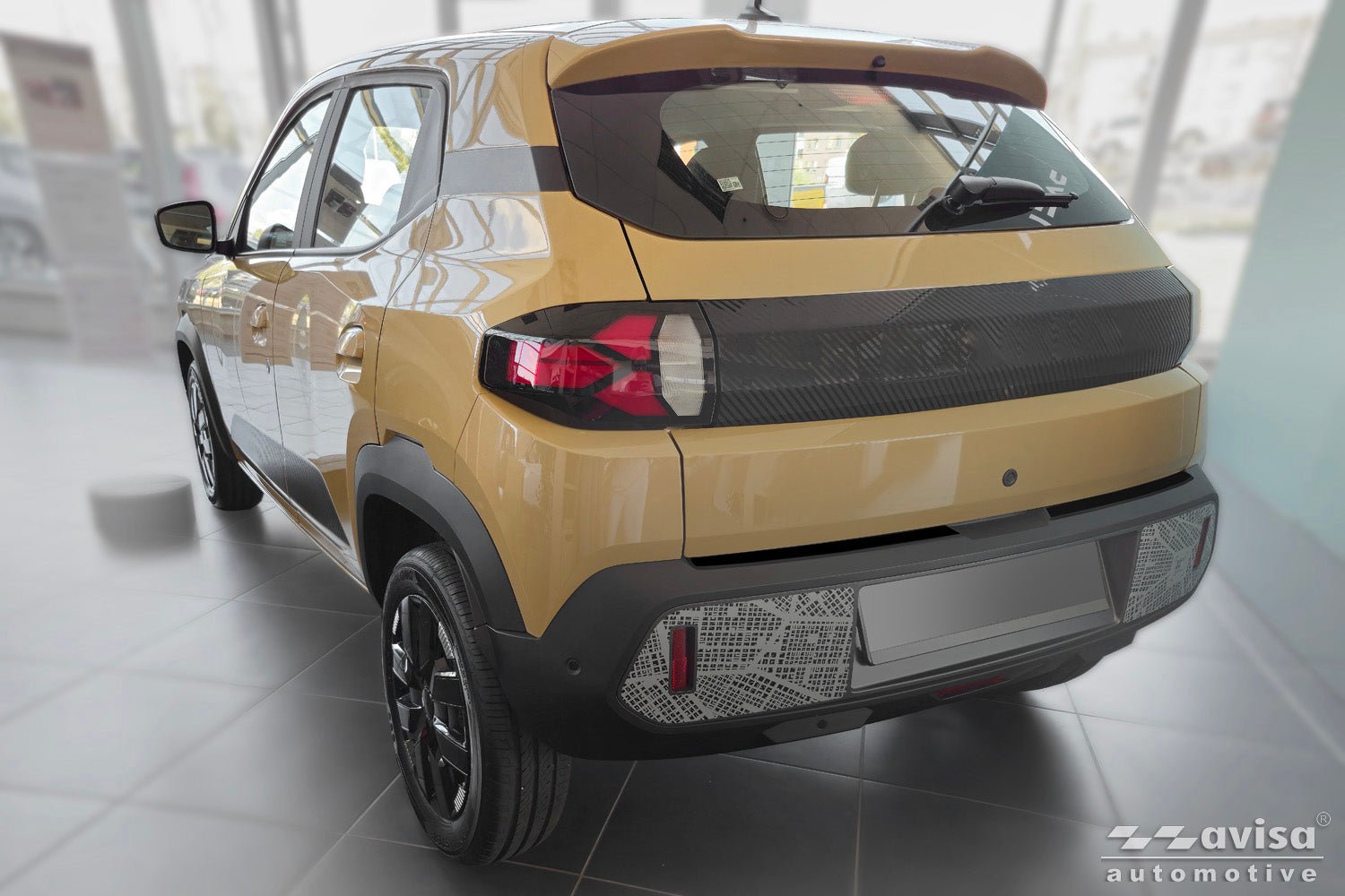 Lastskydd Black Mat Dacia Spring facelift 2024+ – Mattsvart | AVISA - Carlevel AB - Lastskydd