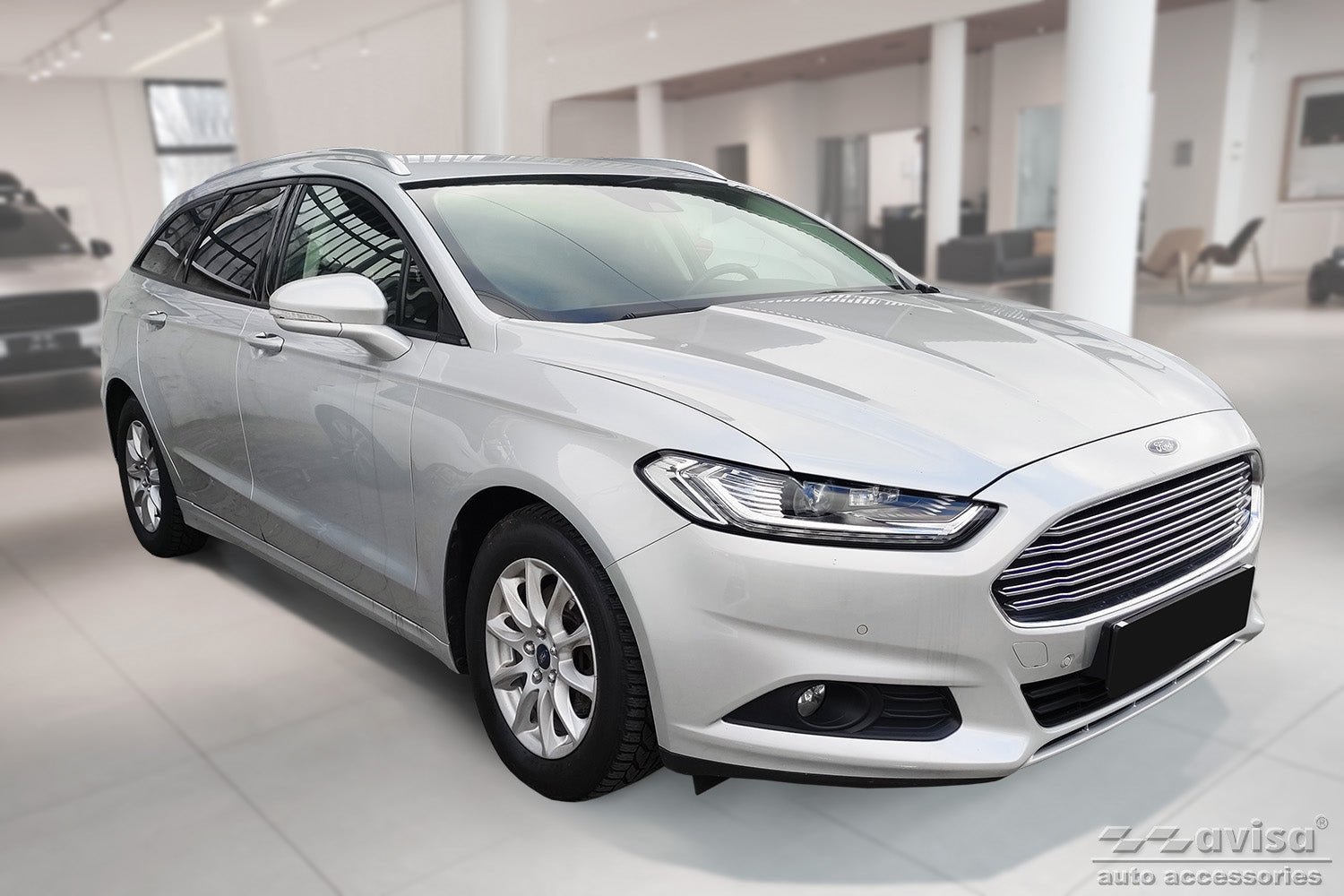 Lastskydd Black Mat Ford Mondeo MK5 Kombi 2014–2019, facelift 2019+ – Mattsvart | AVISA - Carlevel AB - Lastskydd