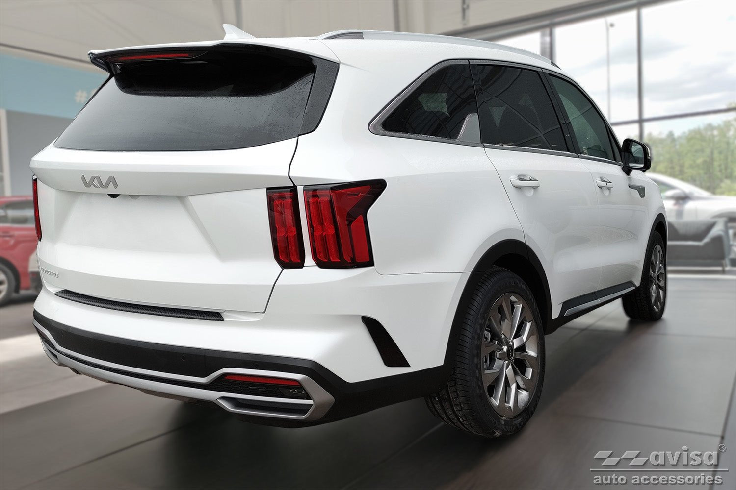 Lastskydd Black Mat Kia Sorento IV suv 2020–2024 – Mattsvart | AVISA - Carlevel AB - Lastskydd