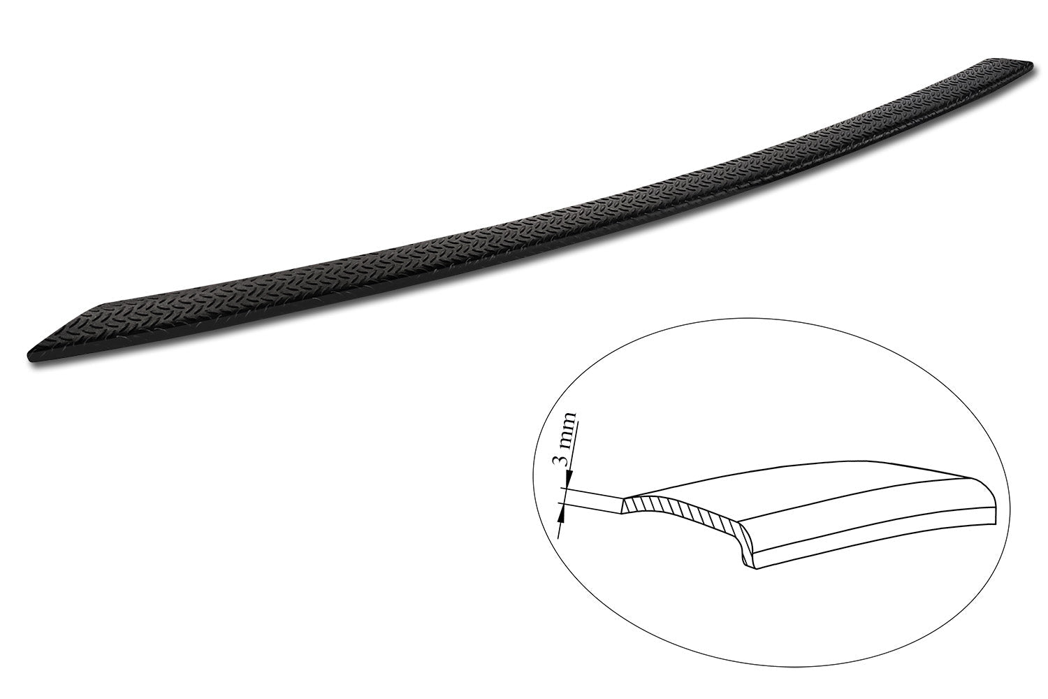 Lastskydd Black Mat Kia Sorento IV suv 2020–2024 – Mattsvart | AVISA - Carlevel AB - Lastskydd