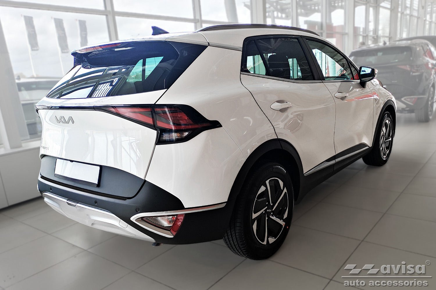 Lastskydd Black Mat Kia Sportage V 2021–2025 – Mattsvart | AVISA - Carlevel AB - Lastskydd