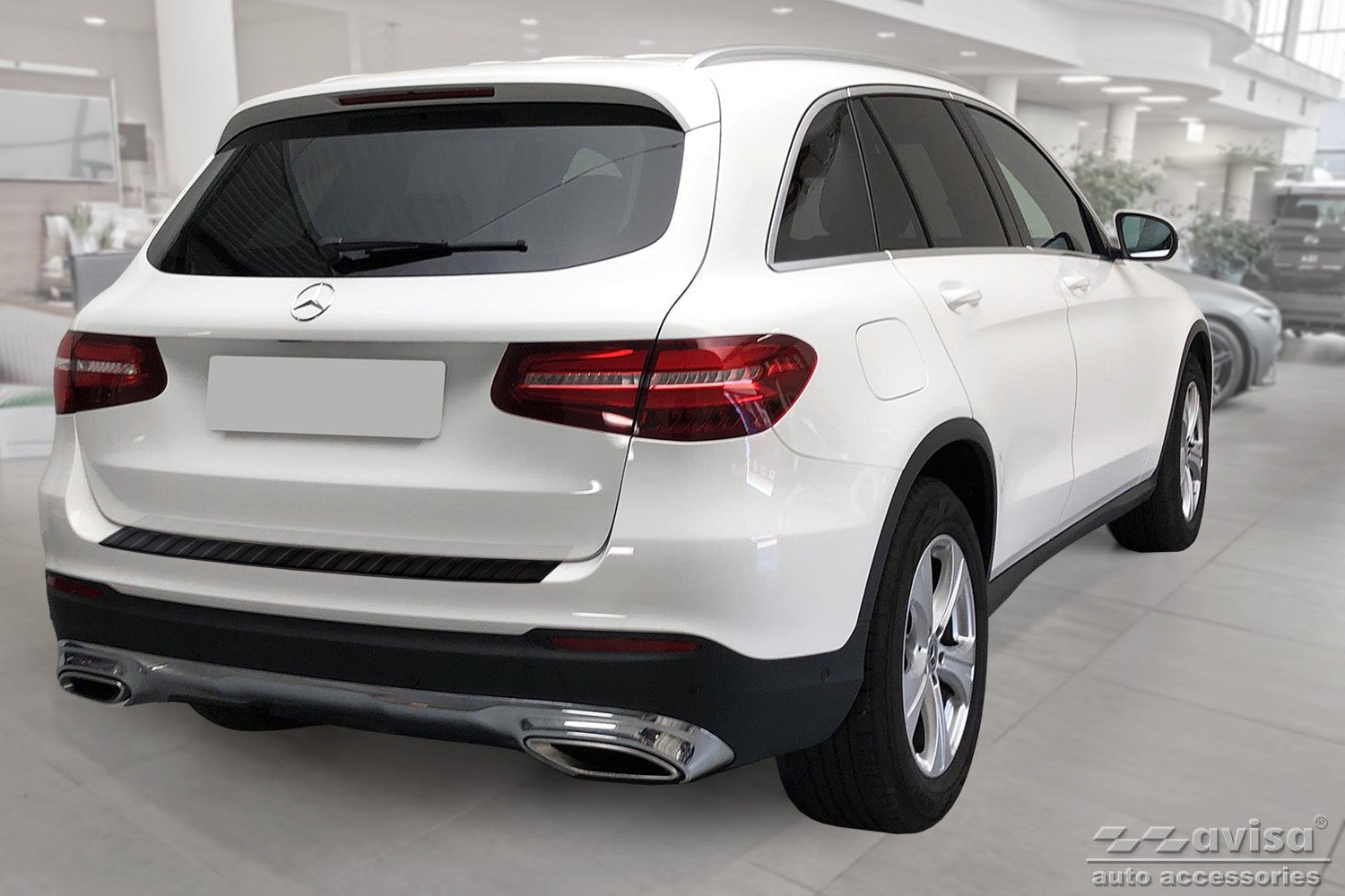 Lastskydd Black Mat Mercedes Glc (X253) 5-dörrars/ Hybrid 2015–2019, facelift 2019–2022 – Mattsvart | AVISA - Carlevel AB - Lastskydd