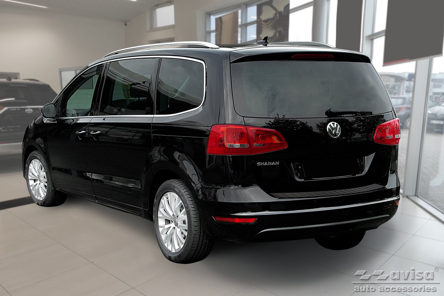 Lastskydd Black Mat Seat Alhambra II 2010+ / Volkswagen Sharan II 2010+ – Mattsvart | AVISA - Carlevel AB - Lastskydd