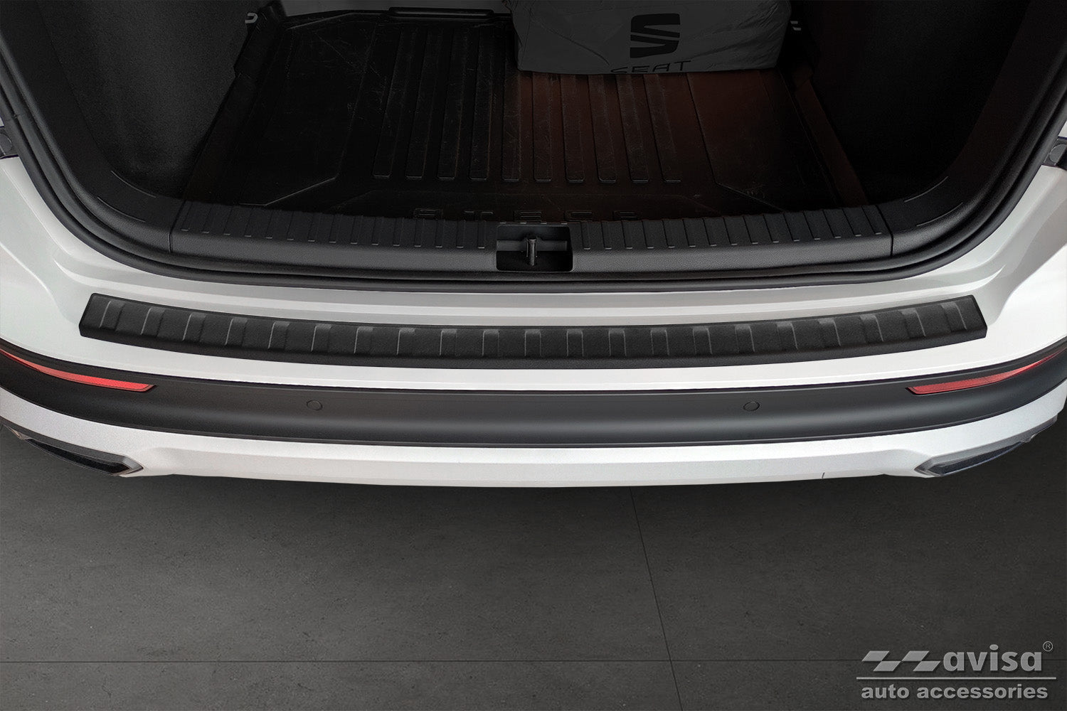 Lastskydd Black Mat Seat Ateca 5-dörrars crossover 2016–2020, facelift 2020+ / Seat Cupra Ateca 2018+ – Mattsvart | AVISA - Carlevel AB - Lastskydd