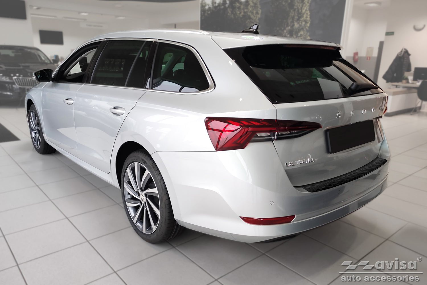 Lastskydd Black Mat Skoda Octavia IV Kombi Active, Sportline, Ambition, Style, Sportline 2019–2024 facelift 2024+ m.fl. – Mattsvart (2/40226) | AVISA - Carlevel AB - Lastskydd