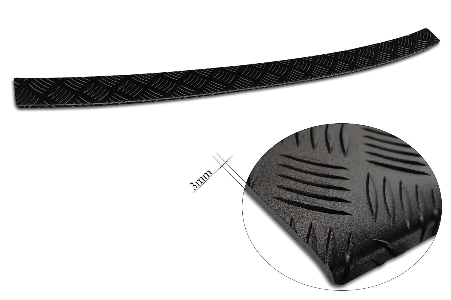 Lastskydd Black Mat Volkswagen Caddy V (SB) 2020+ (fitting to both: two and one bak dörrar version) m.fl. – Mattsvart | AVISA - Carlevel AB - Lastskydd